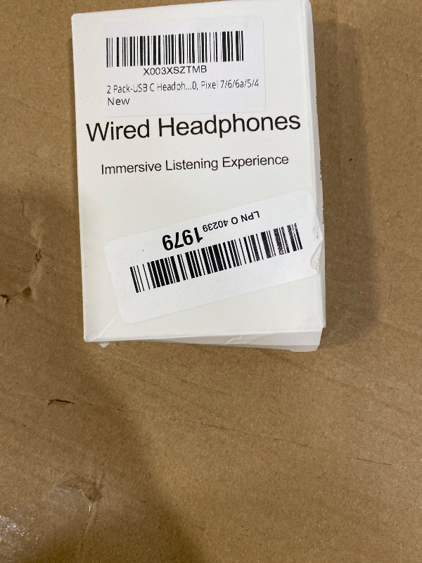 Photo 1 of 2 Pack-USB C Headphones for iPhone 17/16/15 Earbuds USB C Wired Earphones with Mic & Remote Control Noise Cancelling for iPhone 15, iPad Pro, Galaxy S23/S22/S21/S20/Ultra Note 10/20, Pixel 7/6/6a/5/4