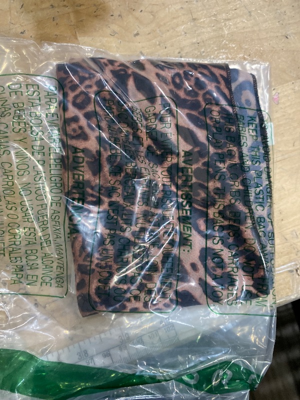 Photo 1 of **PARTIAL SET/ LEOPARD COVER UP ONLY** 2 Pieces Sarong Cover Ups for Women Beach Bathing Suit Wrap Sheer Short Skirt Bikini Chiffon Scarf for Swimwear (Brown Leopard and Black)