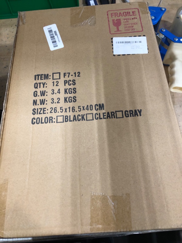 Photo 1 of 12 Pack Middle Organizers and Storage, Pantry Organization and Storage Bins, Cabinet Organizer, Clear Plastic Storage Containers with Handle?Acrylic Storage Bins for Cabinet, Fridge