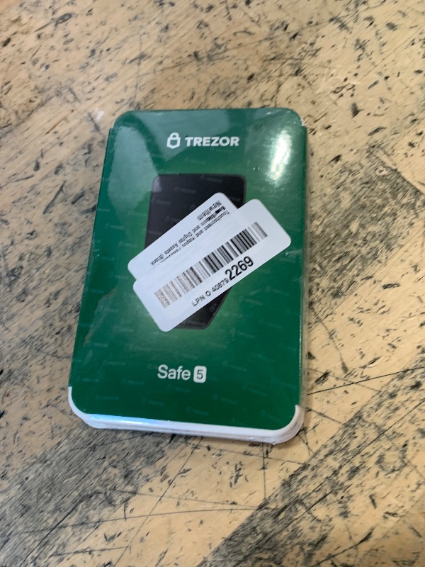 Photo 1 of **FACTORY SEALED** Trezor Safe 5 - Crypto Hardware Wallet with Secure Element & Passphrase, Color Touchscreen and Haptic Feedback, Protect your Bitcoin and Digital Assets (Black Graphite)