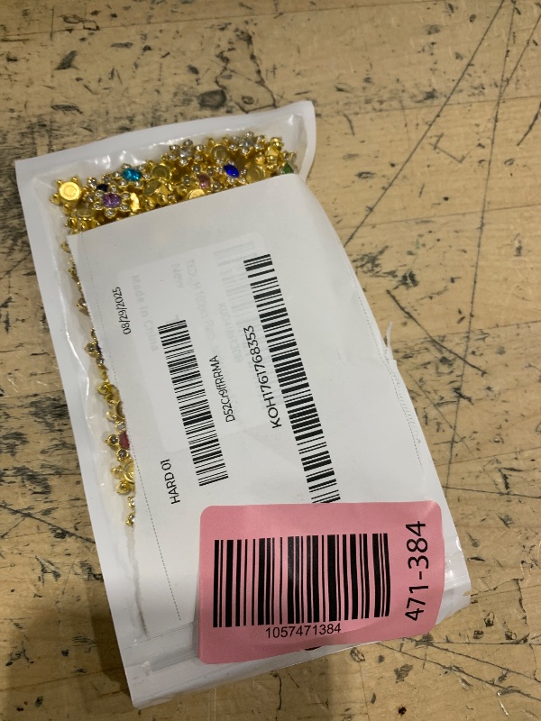 Photo 1 of 100pcs Flatback Crystal Rhinestones 3D, 13mm Golden Resin Base Glass Gems for Crafting, Flower-Shaped Shiny Stones for Crafts, DIY Craft Jewelry Costume Accessories (Mixed Color)