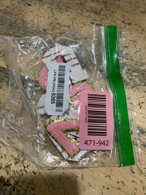 Photo 1 of 26 Self Adhesive Chenille Letter Patches, 2.16'' Stick On A to Z Patch Stickers for Fabric, Clothes, Jeans, Hat, Thick Embroidery Strong Sticking for Personalizing Tavel Makeup Bag, Bible Cover-Pink