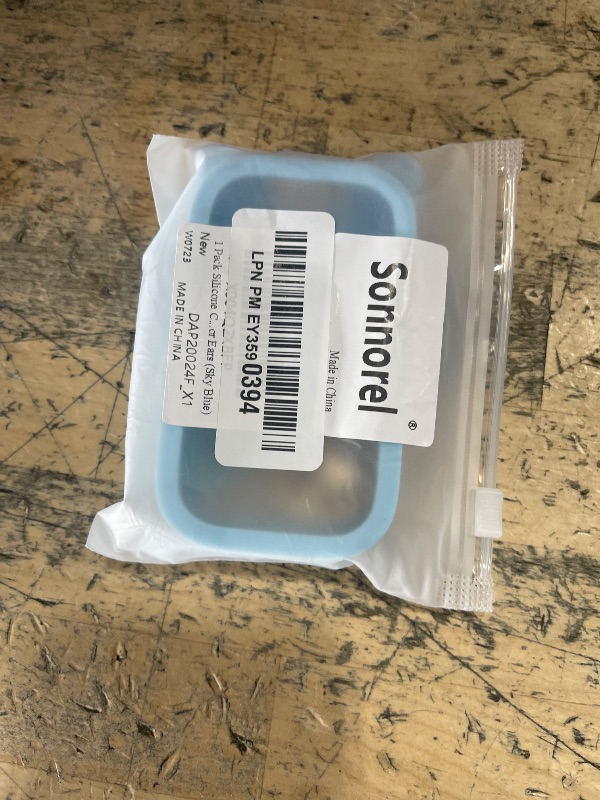 Photo 1 of 1 Pack Silicone Case Compatible with Touchland Hand Sanitizer Spray (Fit for 1 FL OZ/30 mL Ver), Portable Keychain Cute Color Ears (Sky Blue)