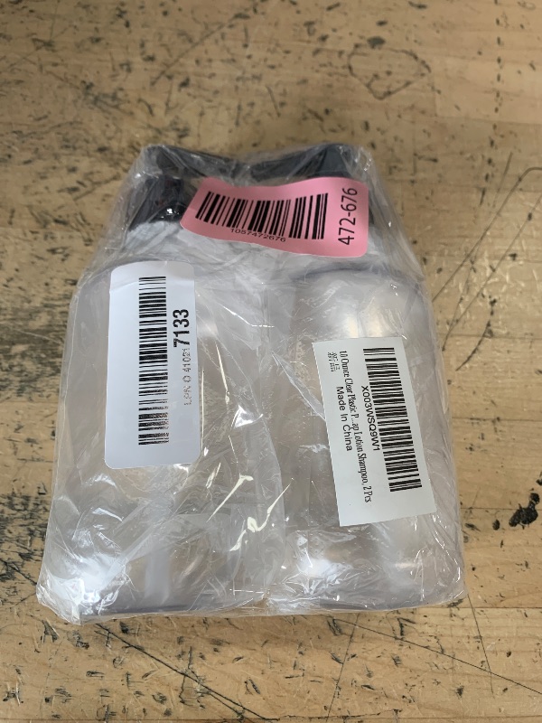 Photo 1 of 10 Ounce Clear Plastic Pump Bottle Dispenser, Refillable Empty Bottle Container with Pump for Essential Oil Soap Lotion Shampoo, 2 Pcs