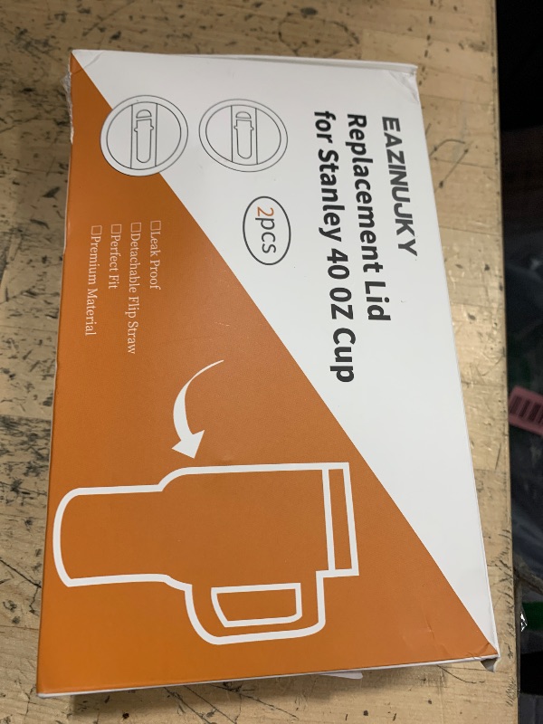 Photo 1 of **PARTIAL SET/ONLY 1 ** 2 Pack Detachable Flip Straw Lid for 40oz Stanley Quencher and ProTour, Leak-Proof No-Spill Replacement Lids with Straws & Cleaning Kit, Black & Sugar Pink