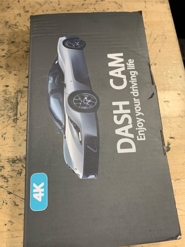 Photo 1 of Dash Cam Front and Rear, 4K + 1080P Dual Dash Camera for Cars with Free 64GB Card, 5GHz WiFi, 360° Swivel Rear Camera, App Control, WDR, G-Sensor, Night Vision, Loop Recording, Parking Mode