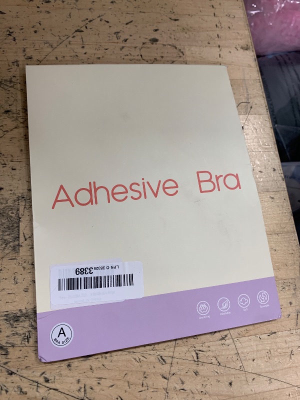 Photo 1 of 2025 2.0 Sticky Bra Invisible Strapless Adhesive Bra Push Up Reusable Silicone for Women Backless(A) Beige