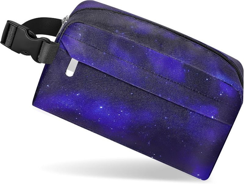 Photo 1 of Small Insulated Snack Bag Lunch Box,Collapsible Reusable Small Lunch Bag with Snap Buckle Handle for Beach Travel Picnic,Starlit Sky 5-Can(3L)