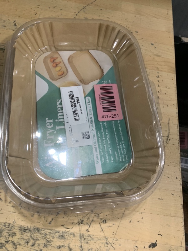 Photo 1 of 200PCS Air Fryer Liners for Ninja: Higher Non-Stick Disposable Parchment Paper Liner for Ninja DZ201/DZ401 Dual Airfryer Baking - Food Grade Ninja Air fryer Accessories (Rectangle - 8.6 x 5.5 inch)