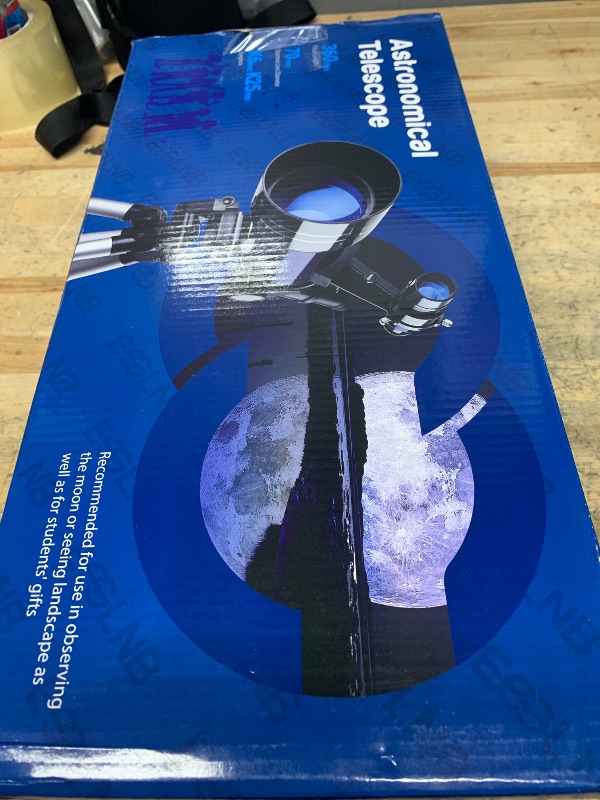 Photo 1 of ***(PARTS ONLY/ MISSING PARTS/ NON FUNCTIONAL)***
ESSLNB Telescope for Adults, 70mm Aperture Refractor Telescopes (15X-180X) for Astronomy Beginners, Portable Travel Telescope with Phone Adapter & Adjustable Tripod