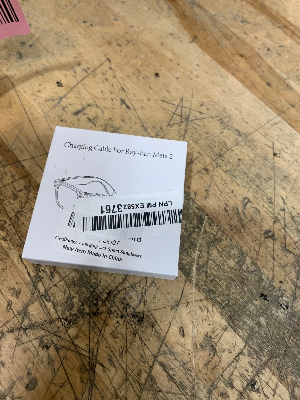 Photo 1 of ***(MISSING ACCESSORIES)***Ceephouge Charging Cable for Ray-Ban Meta Smart Glasses, USB-C Clip-On Contact 4.9FT/1.5M Portable Extension Charging Cable Compatible with Ray-Ban Meta Wayfarer/Skyler/Headliner Sport Sunglasses