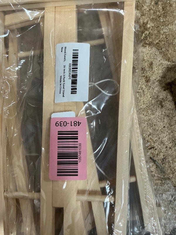 Photo 1 of 3 Pack 15 Inch Wood Easels, Easel Stand for Painting Canvases, Art, and Crafts, Tripod, Painting Party Easel, Kids Student Tabletop Easels for Painting, Portable Canvas Photo Picture Sign Holder