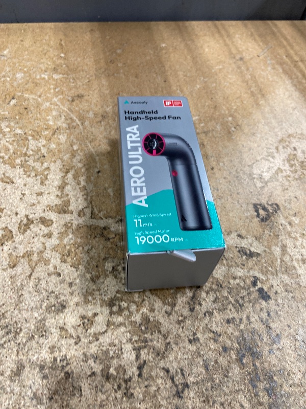 Photo 1 of Aecooly Portable Handheld Fan, Powerful Turbo Mini Fan, 19000 RPM High Speed Aero Ultra, 15H Max Cooling Time, 7 Speeds Aluminum Case, Pocket Rechargeable Personal Small Travel GIfts for Women-Green