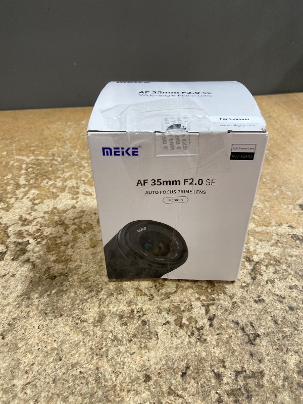 Photo 1 of Meike 35mm F2.0 Auto Focus Full Frame STM Stepping Motor Lens Compatible with Panasonic Lumix Sigma L Cameras S1H S1 S5 S5 Mark II S1R S9 SL SL2 FP FPL
