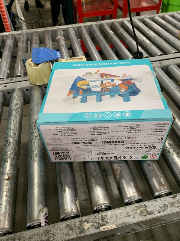 Photo 1 of **UNKNOWN DAMAGES/ MISSING PARTS** NIPLOOOW Dinosaur Race Track Playset for Boys Kids 3-5, Dinosaur Climbing Hills Car Track Play Set with 10 Mini Racer Cars, Kids Car Ramp Track Toys for 3 4 5 6 7 8 Year Old Boys Girls