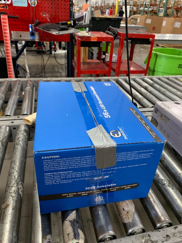 Photo 1 of 12 Pack 5/6 Inch 5CCT LED Recessed Lighting Retrofit, 2700K/3000K/4000K/5000K/6500K Selectable, Dimmable Can Lights with Baffle Trim, 12W=150W, High Brightness 1000LM, IC& Wet Rated, ETL&FCC Certified