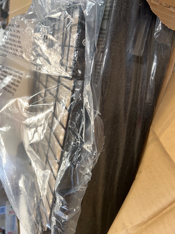 Photo 1 of Driftalia LED Full Size Bed Frame with 2 Storage Drawers, Upholstered Full Bed Frame with Headboard and Charging Station, No Box Spring Needed, Easy to Assembly-Dark Grey