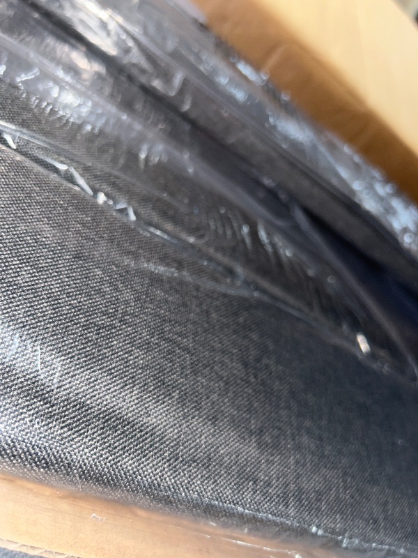 Photo 1 of Driftalia LED Full Size Bed Frame with 2 Storage Drawers, Upholstered Full Bed Frame with Headboard and Charging Station, No Box Spring Needed, Easy to Assembly-Dark Grey