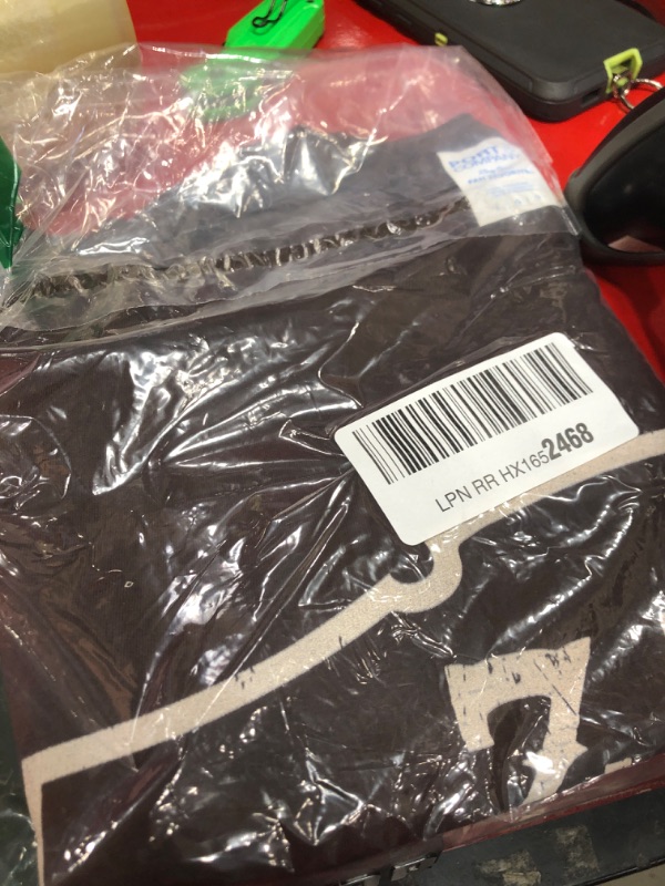 Photo 1 of ***BROWN** Zach Distressed Name Pride | Zach Bull-Skull and Leopard 80s T-Shirt L