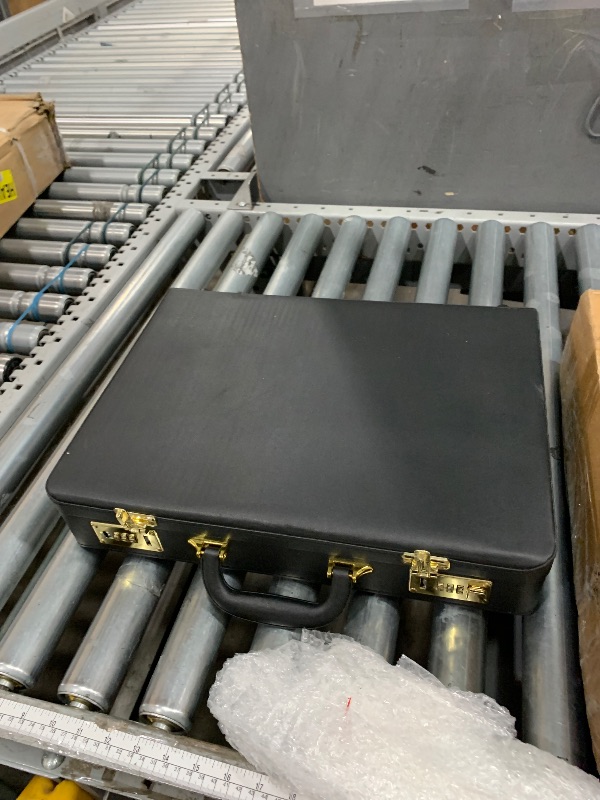 Photo 1 of Briefcases for Men, Professional Leather Briefcase with Lock, Hard Shell Business Brief Case, Durable Executive Attache Case for Laptop Documents, Mens Hard Briefcase for Work Office Travel