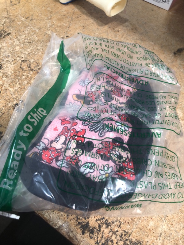 Photo 1 of Mickey Mouse & Friends Disney Premium Cartoon Character Socks (US, Alpha, Medium, Regular, Regular, Minnie Mouse - All-Over)