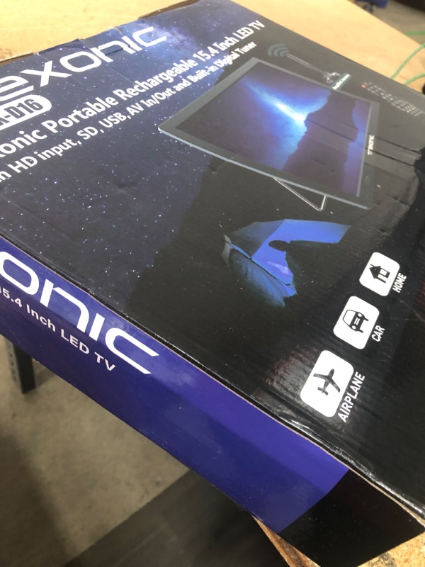 Photo 1 of ***SCREEN NOT WORKING***Trexonic Portable Rechargeable 15.4 Inch LED TV with HDMI, SD/MMC, USB, VGA, AV in/Out & Built-in Digital Tuner, TRX-D15