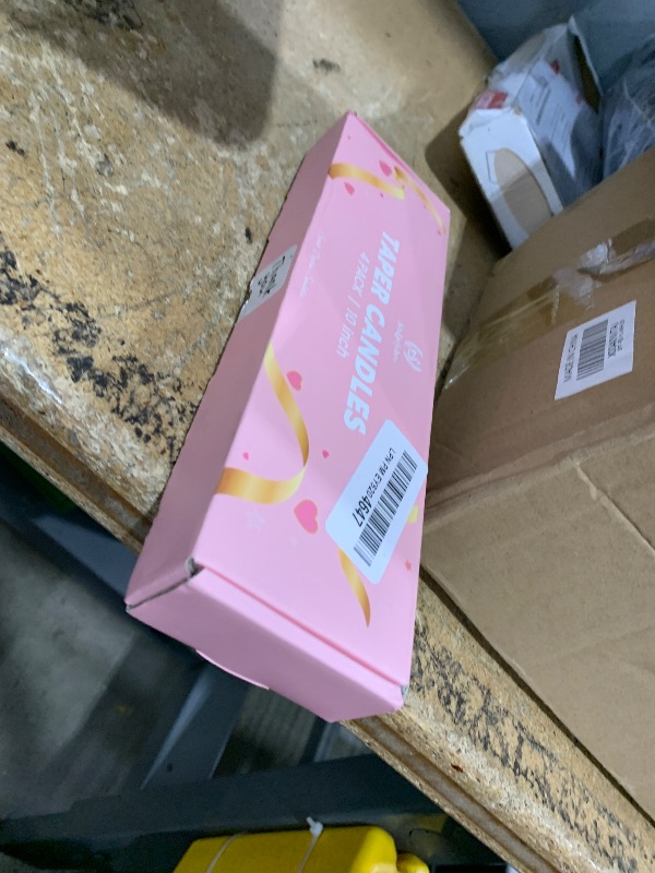 Photo 1 of 10 Inch Gradient-red Taper Candles, 4 Packs Unscented Candlesticks for Dinner, Wedding, Valentine’s Day and Home Decoration, Dripless and Smokeless, 8-10 Hours Burn