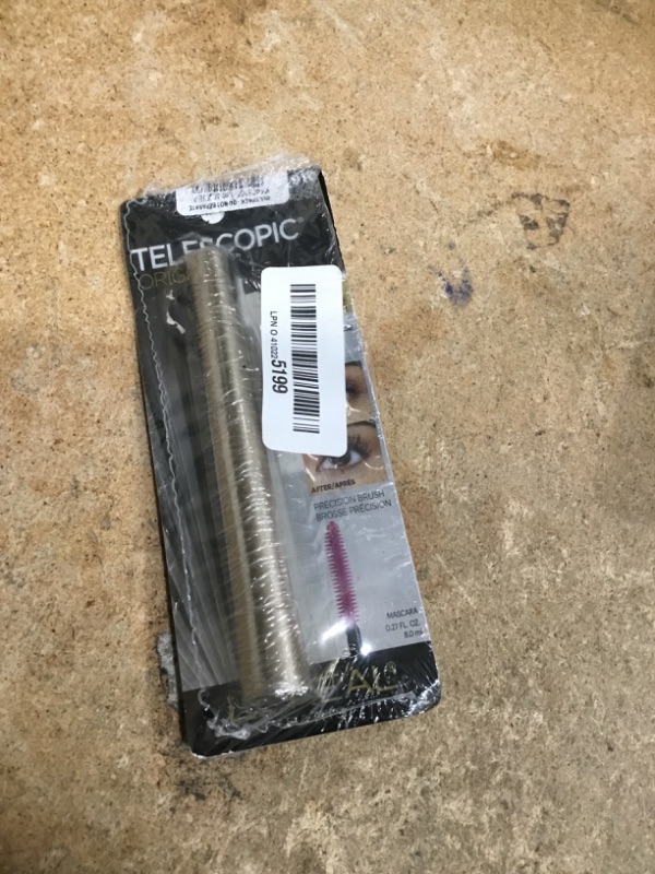 Photo 1 of **PARTIAL SET ONLY 1** L'Oreal Paris Makeup Telescopic Original Lengthening, Lash Separating Mascara with Dual Precision Brush, Washable, Blackest Black, 0.27 Fl Oz., 2 Count