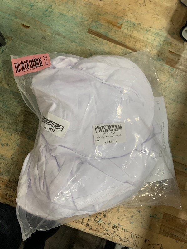 Photo 1 of ***(PARTIAL SET/ ONLY 1)***IVAPUPU 2 Pack 6FT Table Cloth for Rectangular Fitted Events Stretch White Table Covers Washable Spandex Spring Tablecloth Protector for Party, Wedding, Cocktail, Banquet, Festival