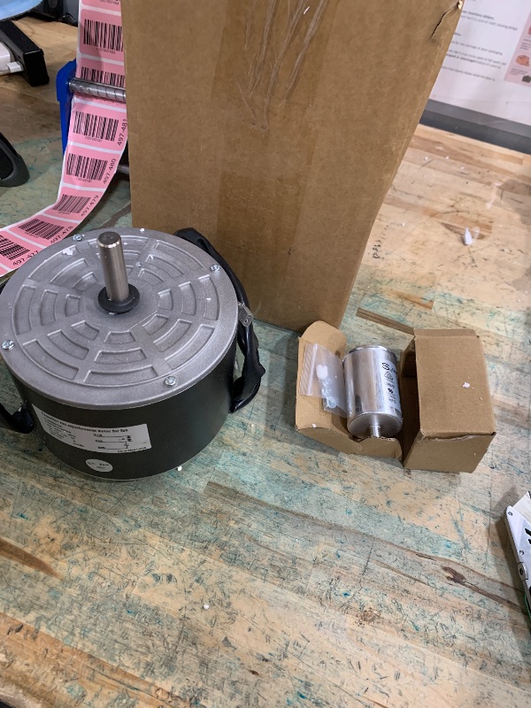 Photo 1 of 5KCP39LFY534AS Condenser Fan Motor Replacement for Carrier HC39GE242 HC39GE242A HB39GQ232 HB38GE242, 1/4 HP 825 RPM 208-230V 48Y Frame CWLE