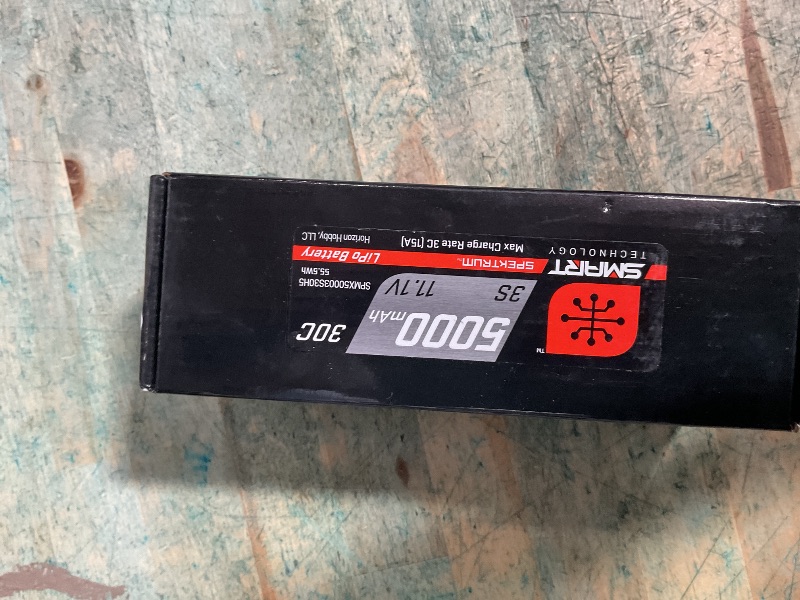 Photo 1 of ***(PARTS ONLY/ NON FUNCTIONAL)***Spektrum 11.1V 5000mAh 3S 30C Smart Hardcase LiPo Battery: IC5, SPMX50003S30H5