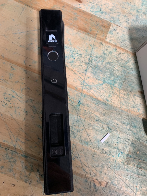 Photo 1 of **MISSING ASSEMBLY HARDWARE** WINFREE Smart Lock for Sliding Doors & Windows | 5-in-1 Entry: Fingerprint,Password,Card,Key,App | Rechargeable Battery | Extreme Temp Resistant (-20?~60?) | Tuya/Smart Life