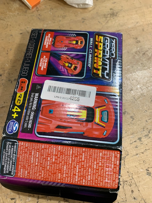 Photo 1 of Air Hogs, Zero Gravity Sprint RC Car Wall Climber, Red USB Micro B Rechargeable Indoor Wall Racer, Over 4-Inches, Kids Toys for Kids Ages 4 and up