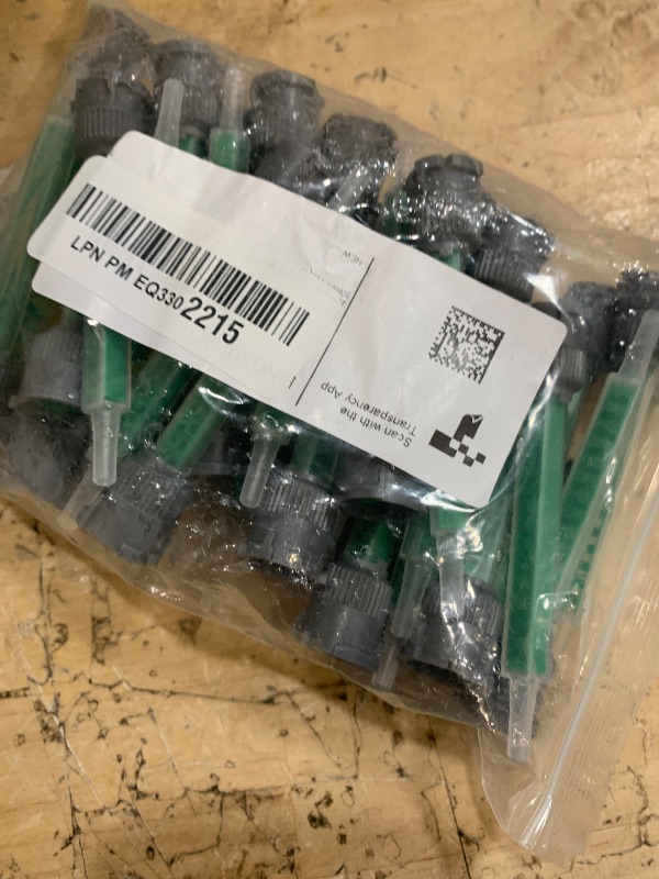 Photo 1 of 40 Pieces Epoxy Mixing Nozzle Tip Resin Mixer Adhesive Gun Applicatior for 50ml/1.7oz(16-Element, 3.62inch, 1:1 & 2:1 ratios)