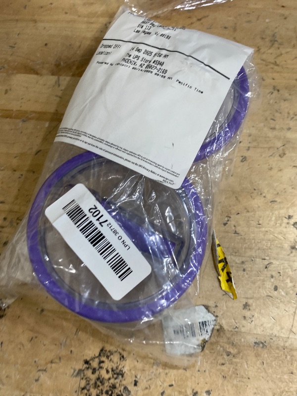 Photo 1 of 2 Pack 40 oz Tumbler Flip Straw Lid Replacement Compatible for Stanley Quencher, Leak-Proof Splash Resistant Tumbler Lids,Reusable Tumbler Cover for Stanley Cup (Dark Purple)