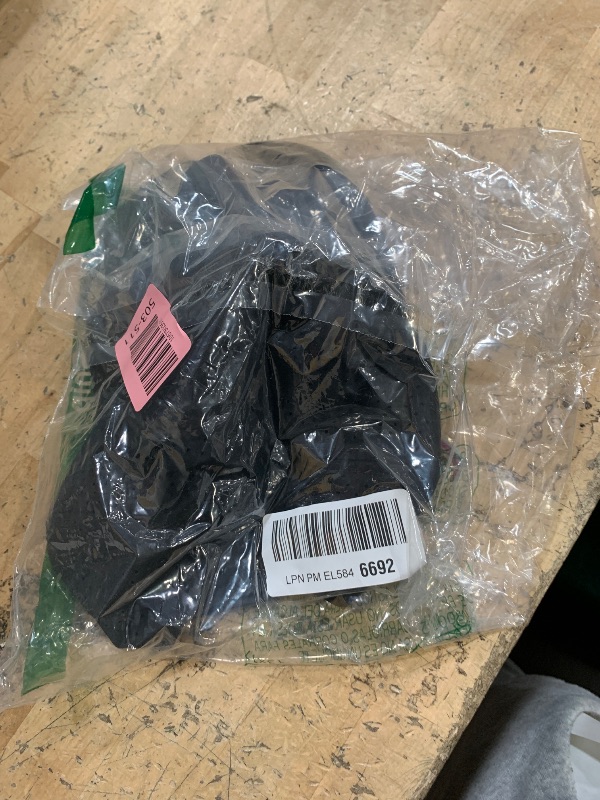 Photo 1 of ***(MINOR DAMAGE)***FEINION Men Flat Brim Adjustable Performance Hat Snapback Laser Perforated Baseball Cap (Black)