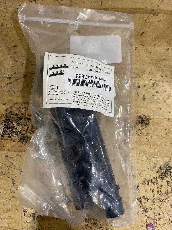 Photo 1 of (Pack of 2) EFIELD 4 Outlets Pex-A Expansion Poly PPSU Closed Manifold: 3/4 Trunk, 1/2" Port (4 Outlets), ASTM F1960,(PPSU1960050-2PCS)