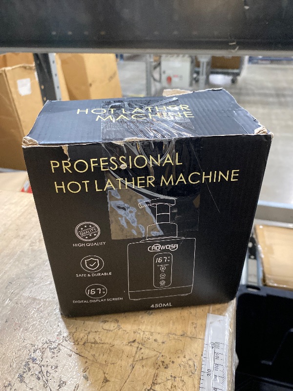 Photo 1 of ***Missing pump Top & Charging Cord *** Hot Lather Machine for Shaving Professional Lather Maker for Men Face Shaving Large Capacity Shaving Foam Machine for Home Use Salon Barber Shop, with 2 Foam Bottle and Temperature Digital Display