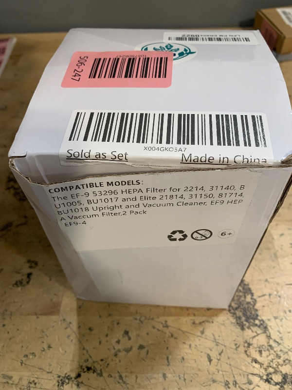 Photo 1 of 4 Pack EF-9 53296 HEPA Filter for 2214, 31140, BU1005, BU1017 and Elite 21814, 31150, 81714, BU1018 Upright and Vacuum Cleaner, EF9 HEPA Vaccum Filter + 1 Clean Brush