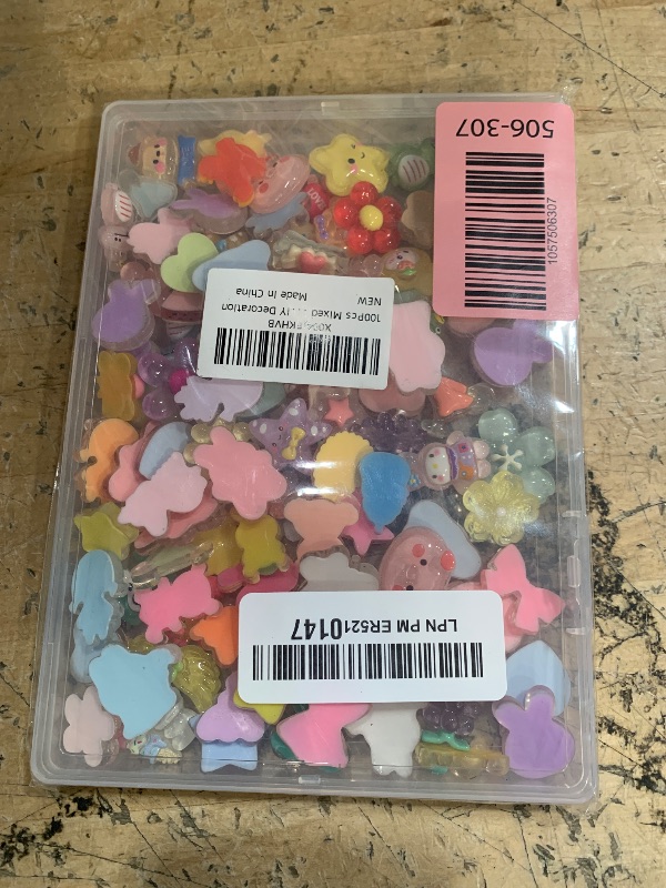 Photo 1 of 100Pcs Mixed Colors Slime Charms Assorted Cute Jelly Embellishments Bulk, Random Kawaii Accessories, Flatback Ornament Resin Charms for Phone Junk Cases,Hairpins Scrapbooking Crafting & DIY Decoration