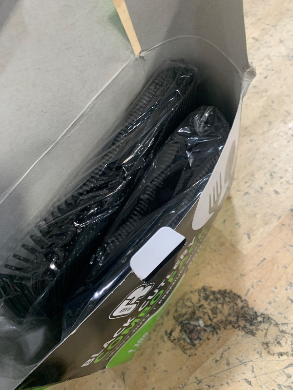 Photo 1 of 200 Count Black Plastic Silverware Heavy Duty - Black Plastic Forks And Spoons Set - BPA Free Plastic Utensils Set - Heat Resistance Cutlery For All Occasions