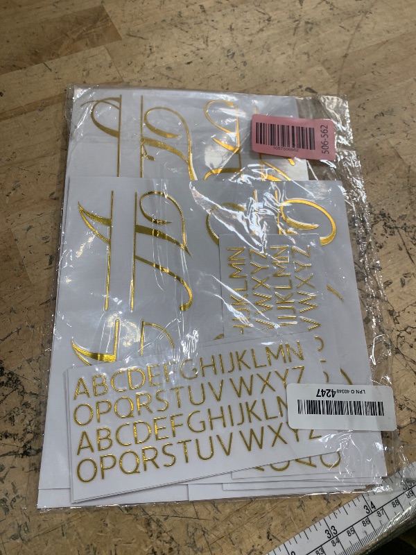 Photo 1 of 10 Sheets Waterproof Split Letter Stickers Personalized Vinyl Name Decals for 30 40 oz Tumbler Water Bottles UV DTF Cup Wraps Monogram Stickers for Halloween Thanksgiving Cups Laptops(Stamping Gold)