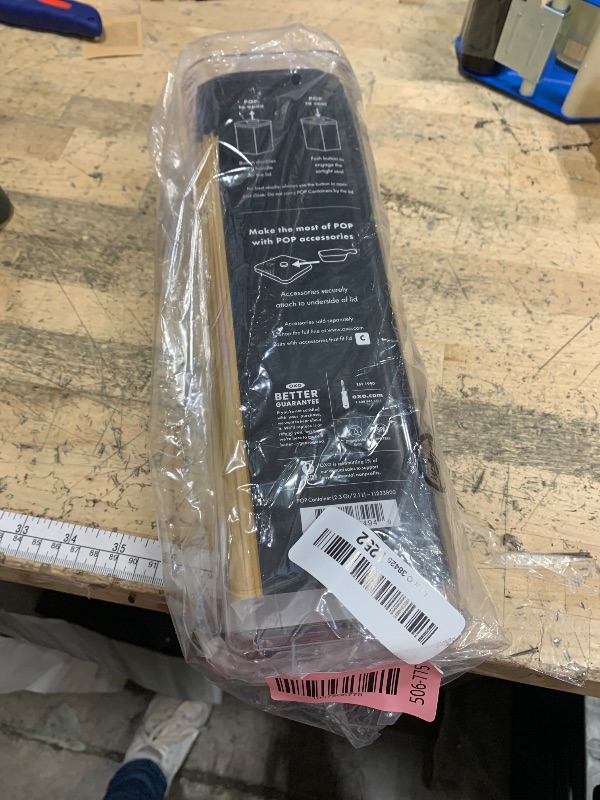 Photo 1 of **MISSING LID** OXO Good Grips POP Container - Airtight Food Storage - Small Square Tall 2.3 Qt Ideal for spaghetti, linguini and lasagna