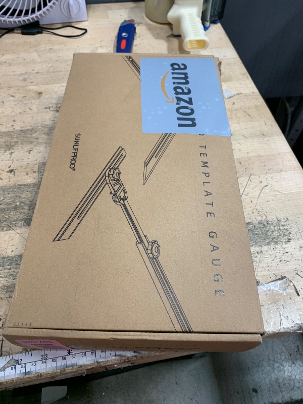 Photo 1 of *** PARTS ONLY***   SUNLFPROD Stair Tread Template Tool - Upgrade Stair Tread Tool, Stair Measuring Tool, Stair Template, Stair Scribe Tool for Stair Measurement Tool, Shelf Project Layout (Red-Gray)