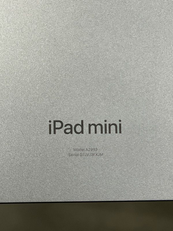 Photo 1 of ***(MAJOR DAMAGE/ SEE NOTES FOR DETAILS)***Apple iPad mini (A17 Pro): Apple Intelligence, 8.3-inch Liquid Retina Display, 128GB, Wi-Fi 6E, 12MP Front/12MP Back Camera, Touch ID, All-Day Battery Life — Space Gray NO ACCESSORIES