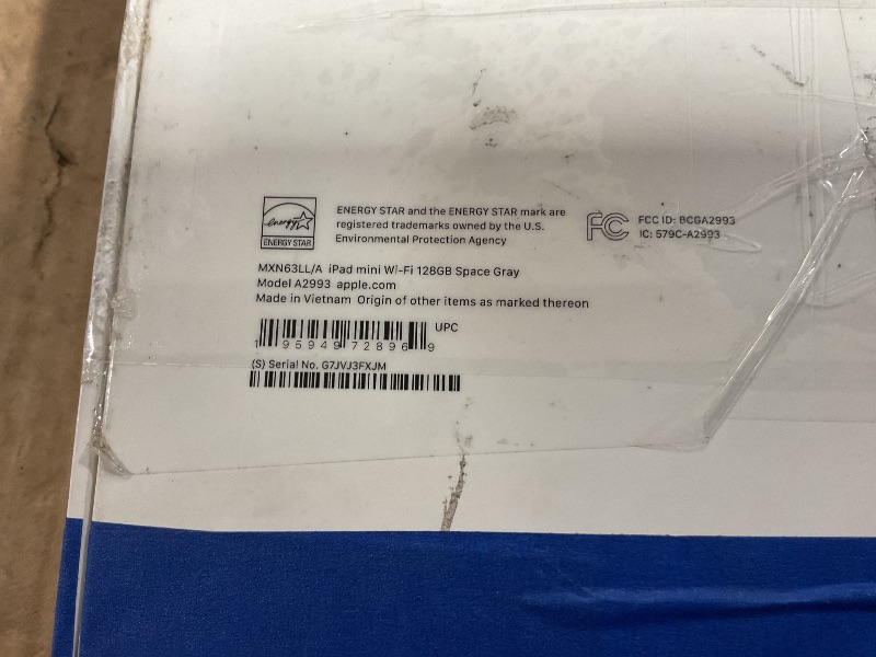 Photo 1 of ***(MAJOR DAMAGE/ SEE NOTES FOR DETAILS)***Apple iPad mini (A17 Pro): Apple Intelligence, 8.3-inch Liquid Retina Display, 128GB, Wi-Fi 6E, 12MP Front/12MP Back Camera, Touch ID, All-Day Battery Life — Space Gray NO ACCESSORIES