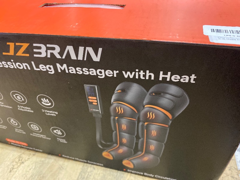 Photo 1 of ****************Missing adaptor************
JZBRAIN Leg Massager with Heat and Compression : Sequential Compression Boots with 6 Modes, 9 Intensity and 3 Heat – Leg Massager for Circulation and Pain Relief - Gifts for Mom,Dad,Seniors,Him,Her