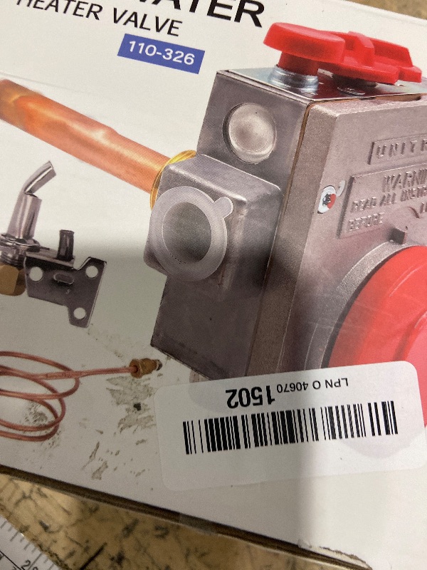 Photo 1 of 110-326 Gas Water Heater Control Valve w/Copper Probe Thermostat - Metal - Built for Durability & Precision
