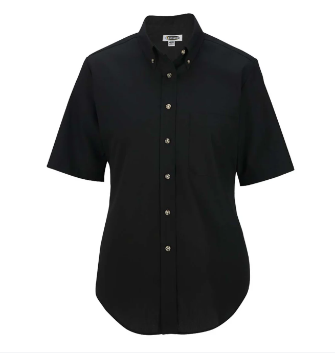 Photo 1 of **PHOTO FOR STYLE REFERENCE** Women's Black Easy Care Short Sleeve Poplin Shirt