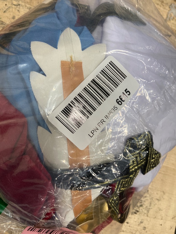 Photo 1 of **POSSIBLY MISSING ACESSORY PIECES** California Costumes, Adult Party Toga Costume Large/X-Large Multi, Red/Blue